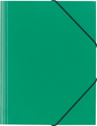 Erola Gummibandmappe A4 ohne Fenster grün mit 3 Klappen, Nr. 33299