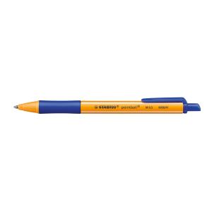 Kugelschreiber Stabilo Pointball blau mind. 79 Prozent Recycling, nachfüllbar