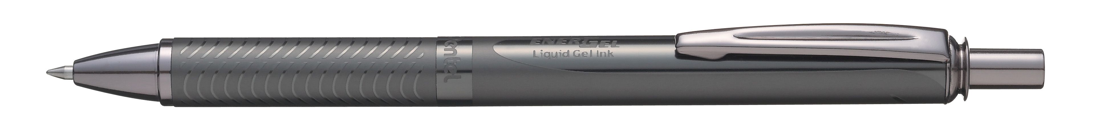 Tintenroller Pentel Energel Sterling Schaft schwarz matt, 0,7 mm, Tinte blau