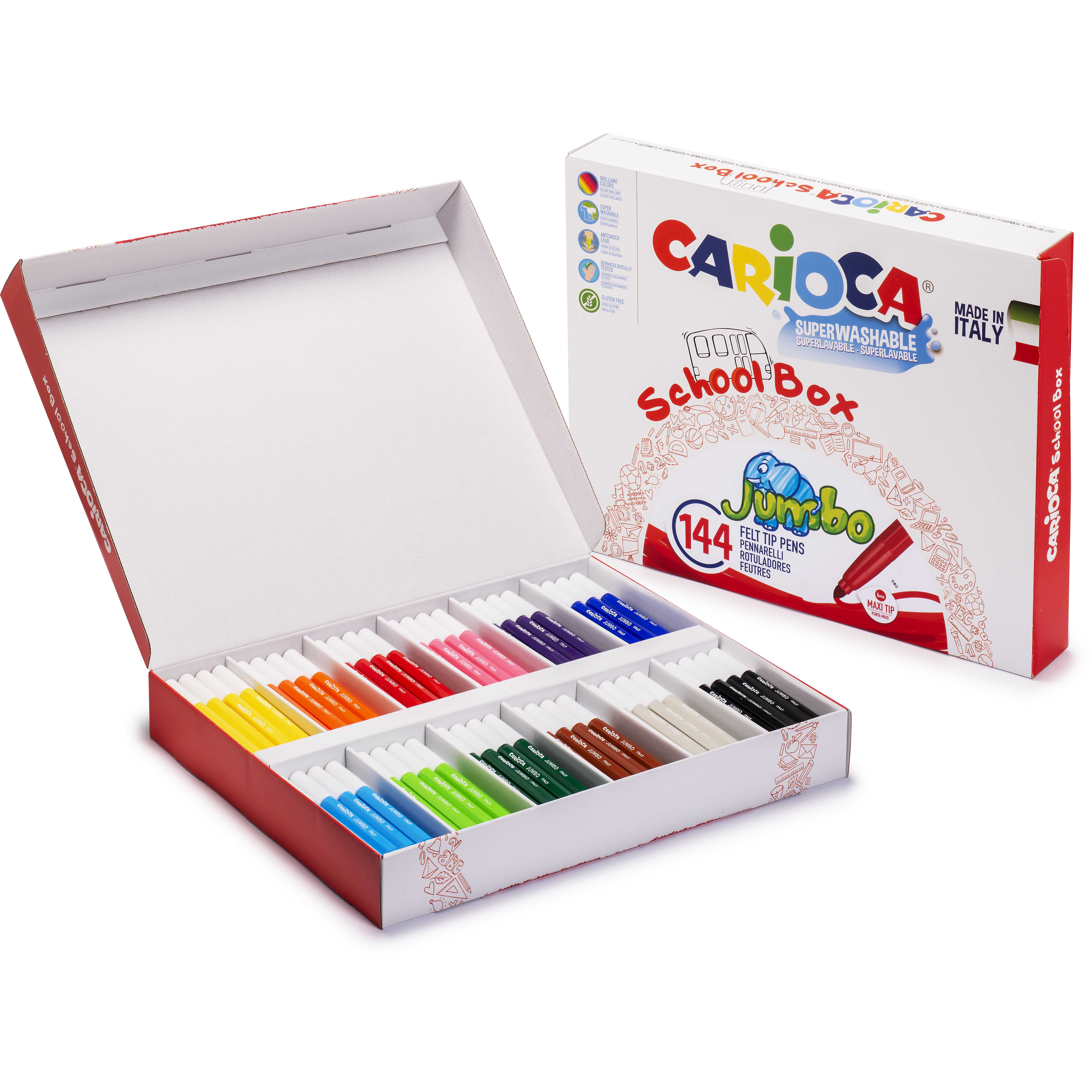 Fasermaler Carioca Jumbo School Box 144 Stück SPEZIALBESTELLUNG!!!