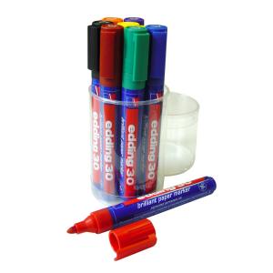 Filzstift edding Marker Brillant 30 Runddose mit 8 Farben