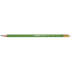 Bleistift Stabilo Greengraph FSC HB mit Gummi, Sch. à 12 Stück