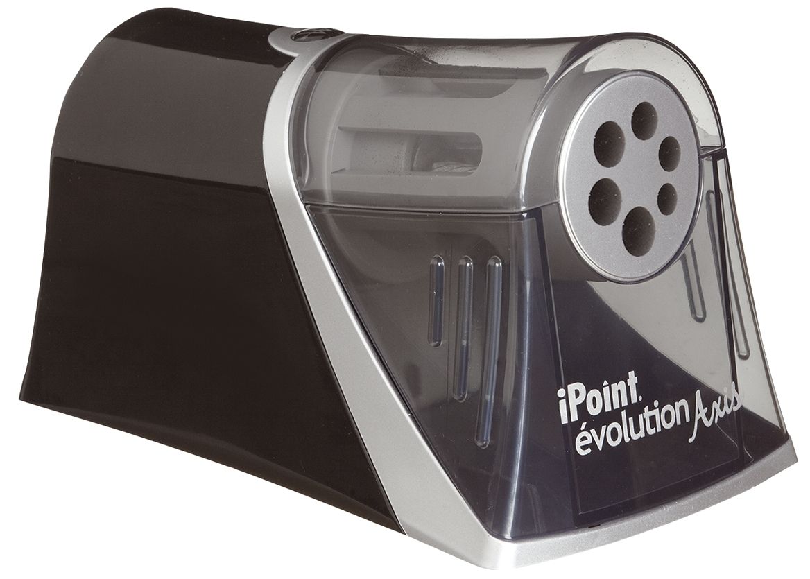 Spitzmaschine Westcott iPoint évolution axis - 6 Stiftgrössen, schwarz/silber