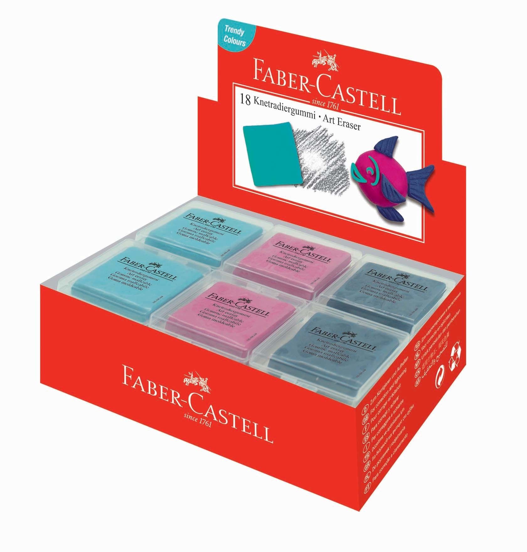 Faber-Castell Knetgummi ART ERASER farbig sortiert multicolor