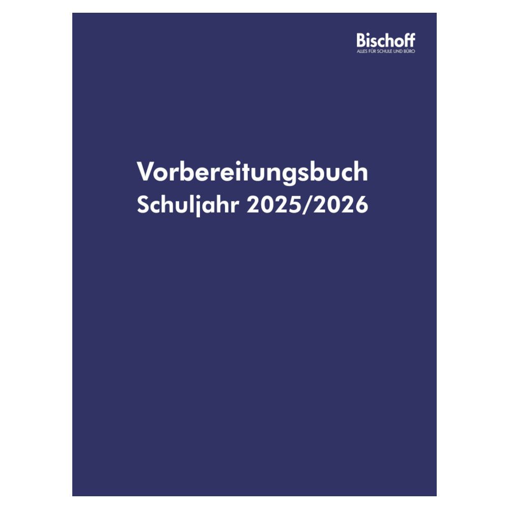 Bischoff Vorbereitungsbuch 2025/2026 Spiralbindung mit laminiertem Deckel