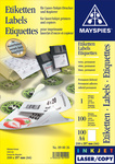 Mayspies Etiketten A4 Bogen weiss Nr. 090026 / Schachtel à 100 Etiketten