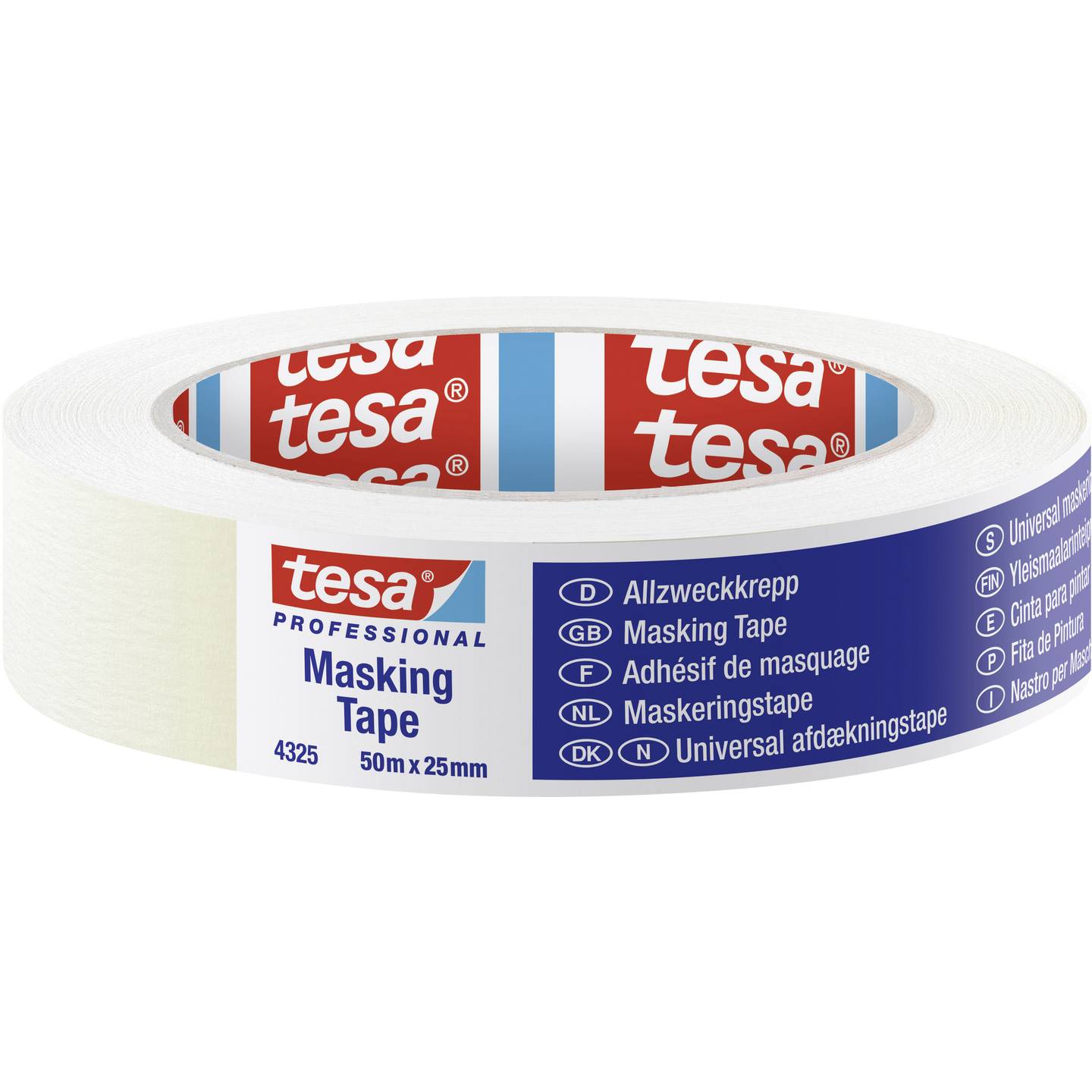 Abdeckband Tesa Professional Basic 4325 25 mm x 50 m