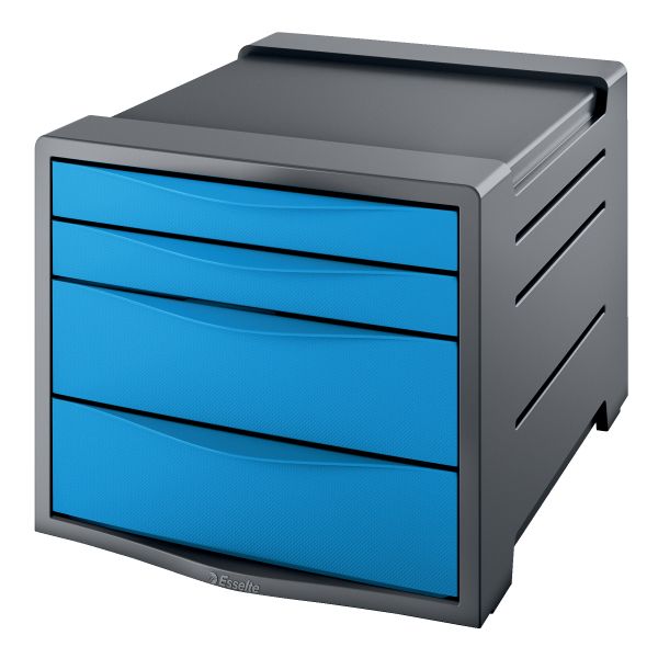 Esselte Schubladenbox Vivida blau mit 4 Schubladen SPEZIALBESTELLUNG!!!