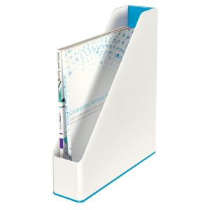 Leitz Wow Duo Colour Stehsammler A4 blau metallic, SPEZIALBESTELLUNG