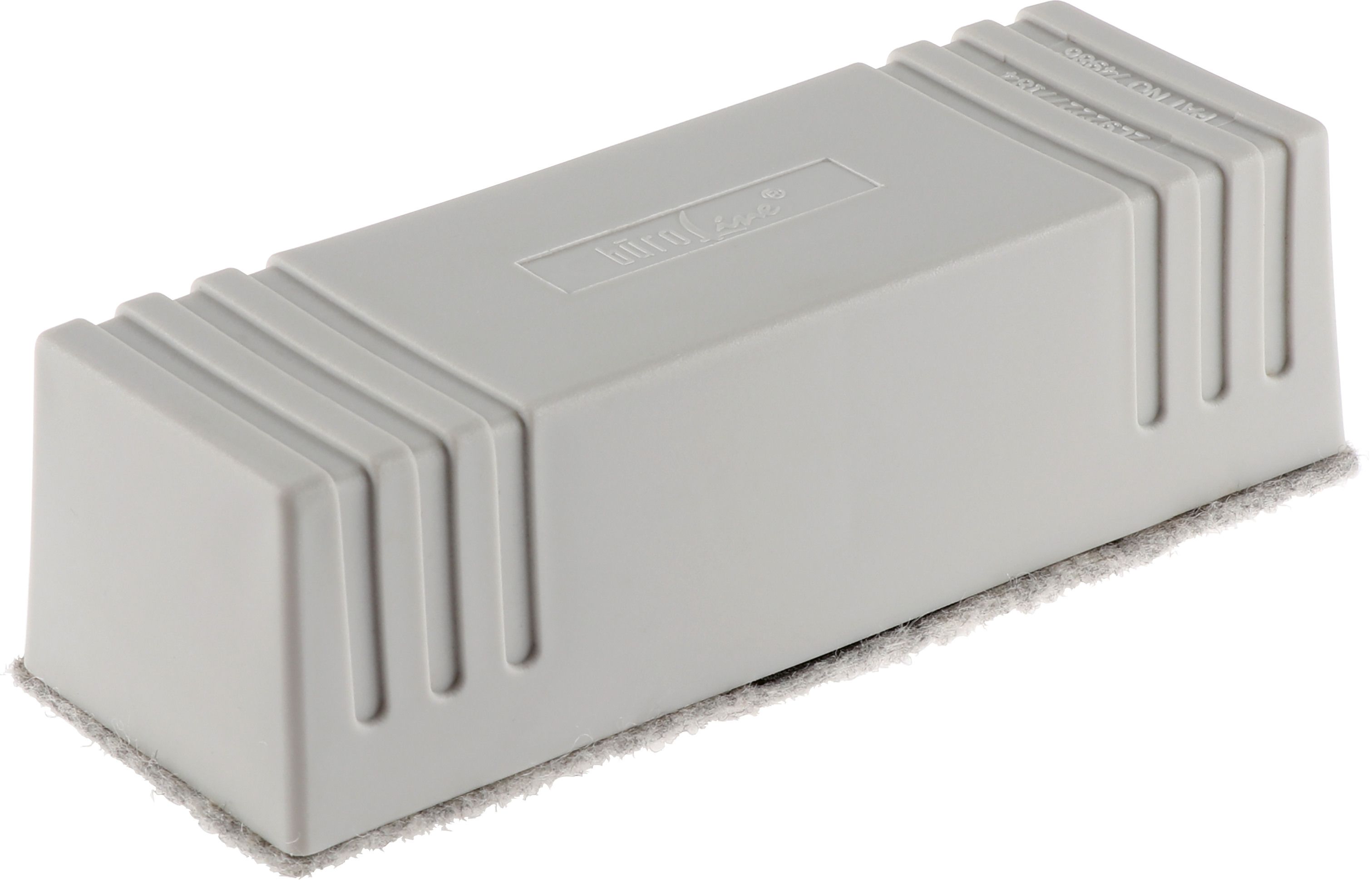 BüroLine Tafelwischer magnetisch grau mit Filzstreifen, Nr. 608338