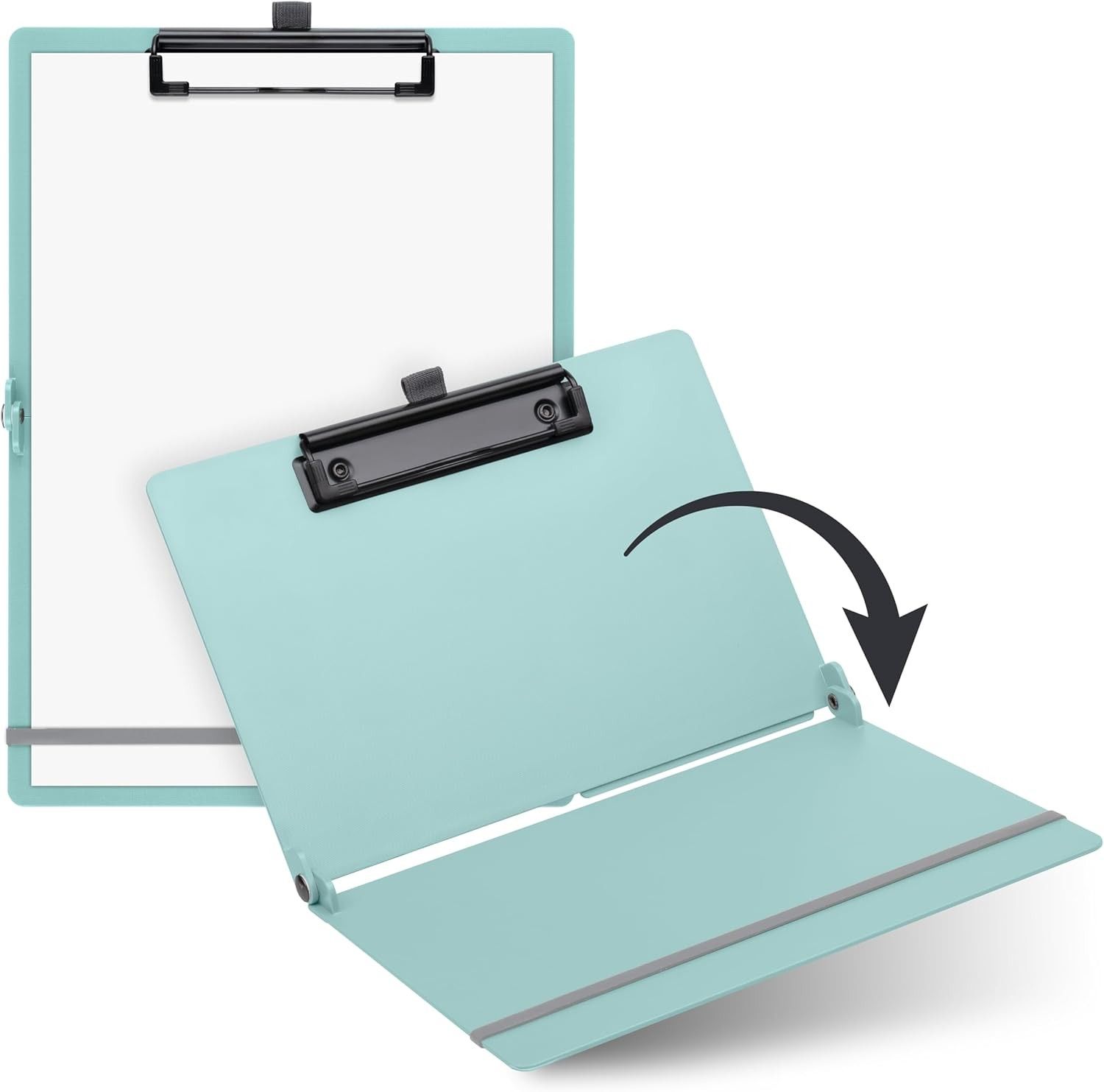 Sax Klemmbrett faltbar A4 zu A5 türkis SPEZIALBESTELLUNG!!!