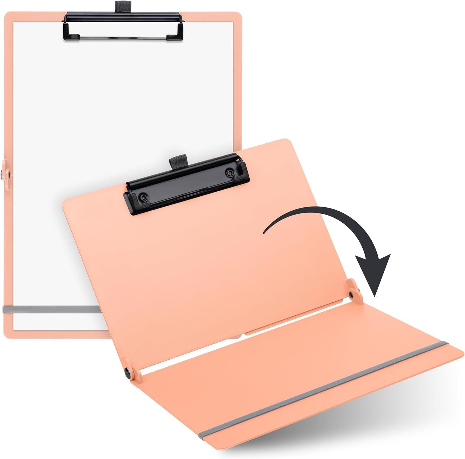 Sax Klemmbrett faltbar A4 zu A5 pfirsich SPEZIALBESTELLUNG!!!