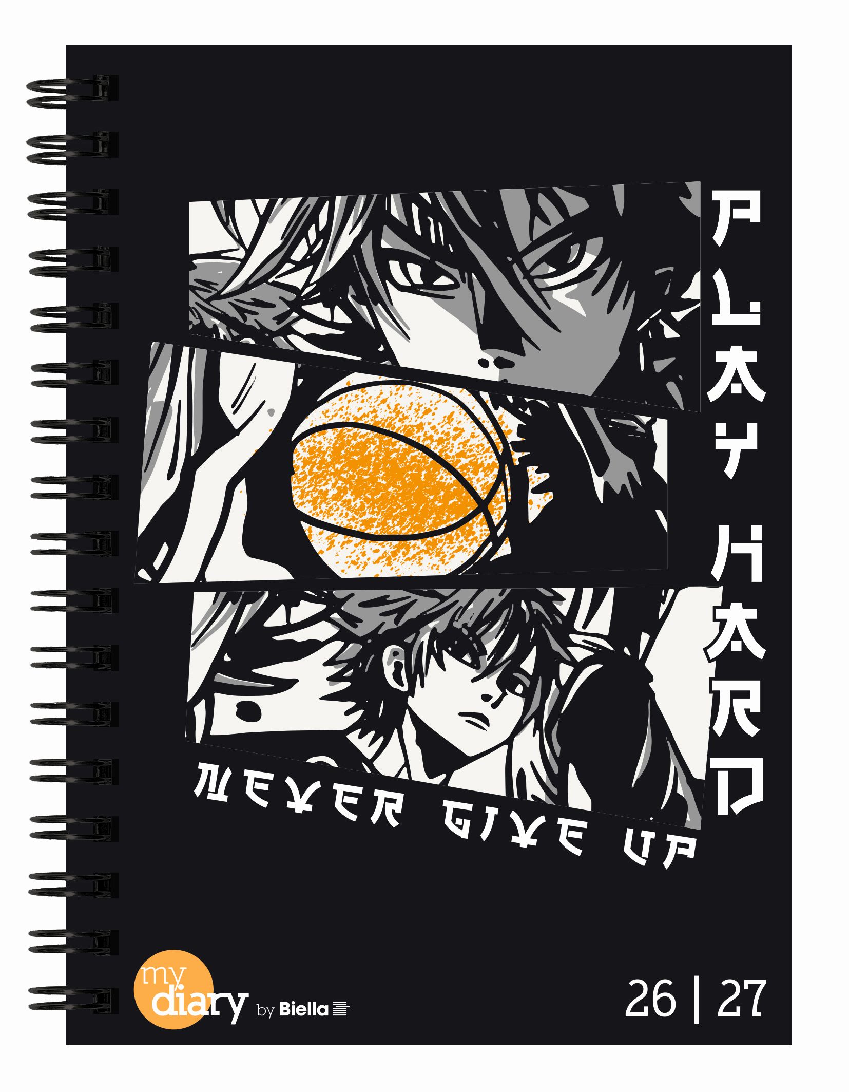 Schüleragenda mydiary 12 x 16,5 cm 3 1/2 Tage pro Seite, Wire-O, Anime