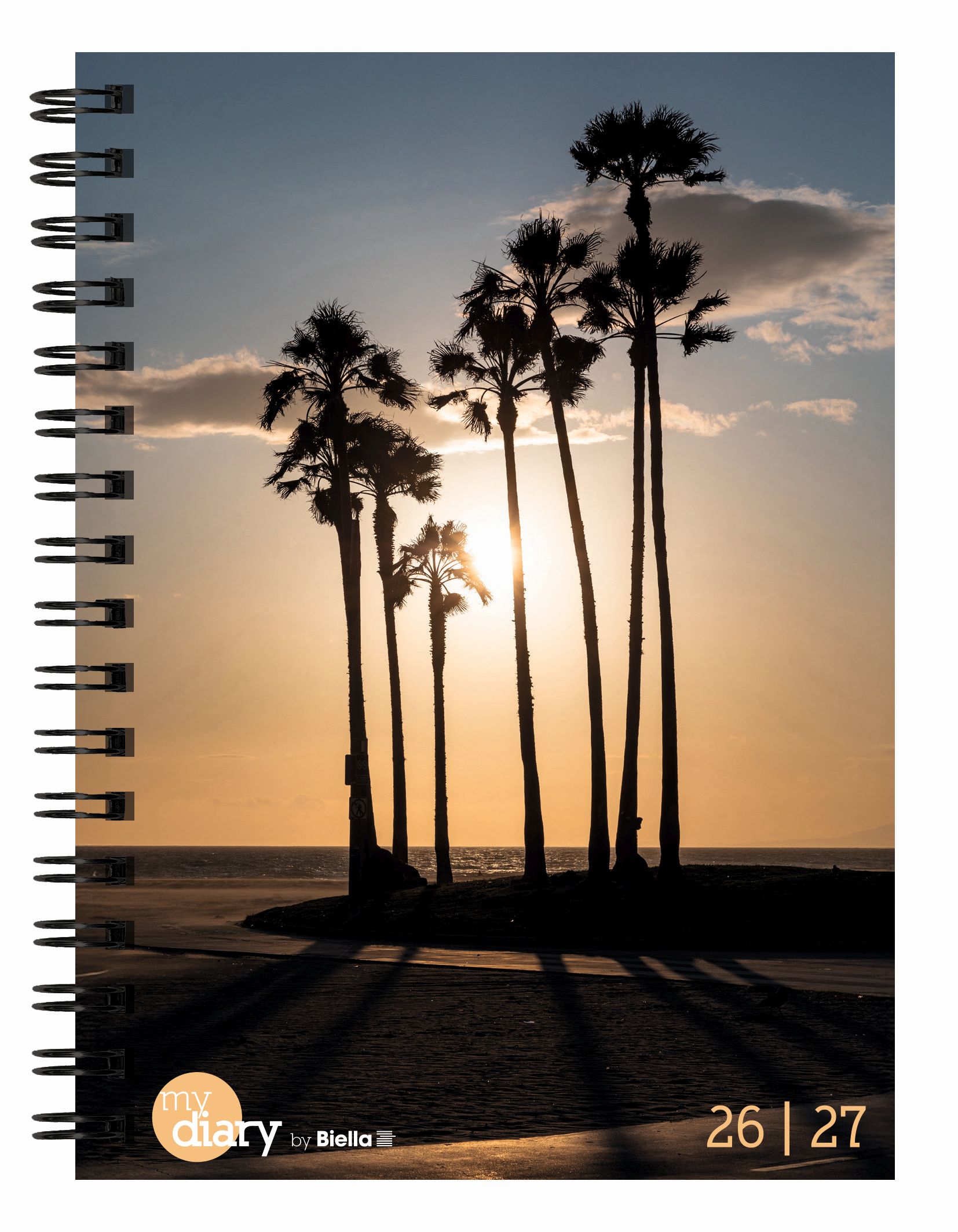 Schüleragenda mydiary 12 x 16,5 cm 3 1/2 Tage pro Seite, Wire-O, Palms