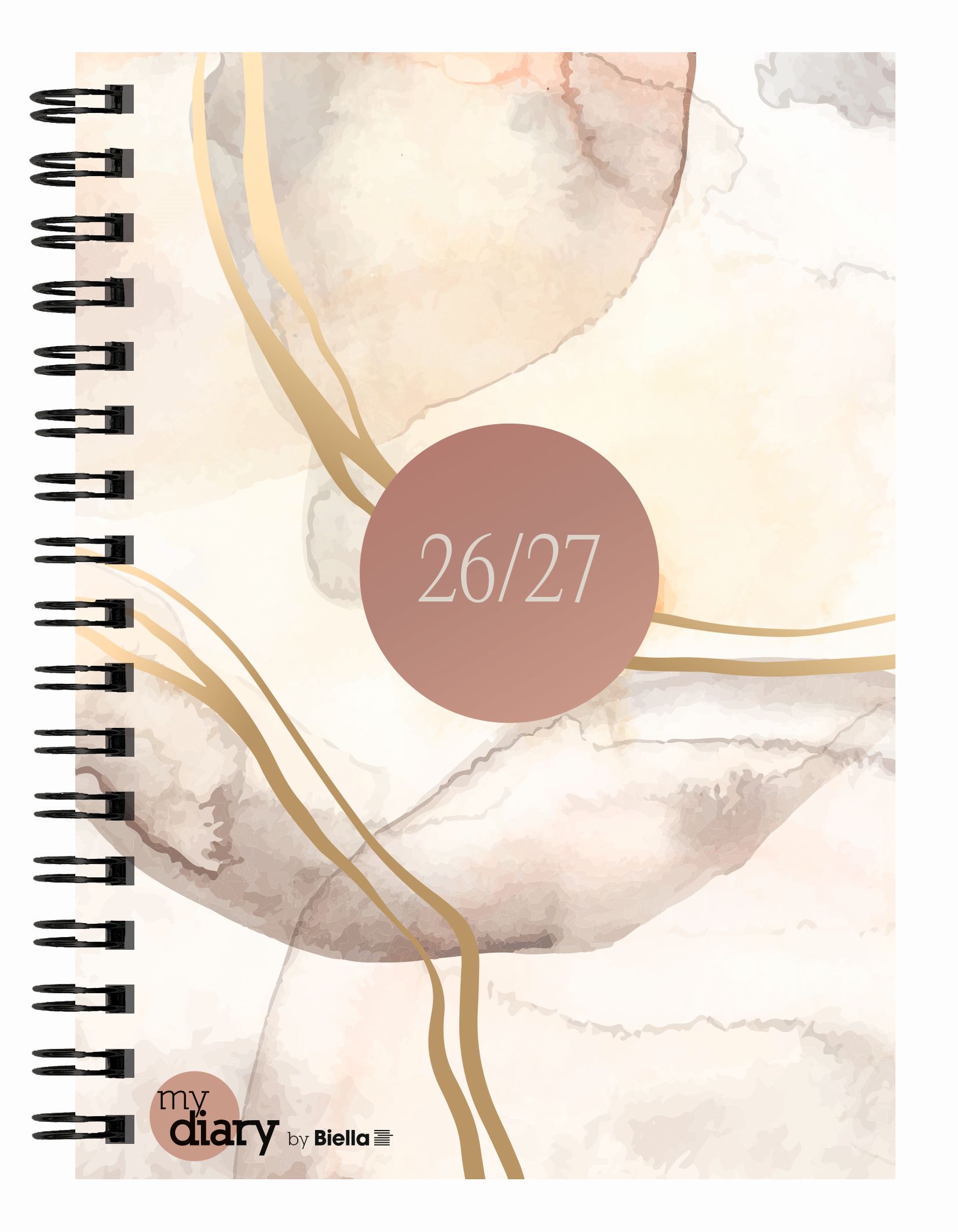 Schüleragenda mydiary 12 x 16,5 cm 3 1/2 Tage pro Seite, Wire-O, Abstract