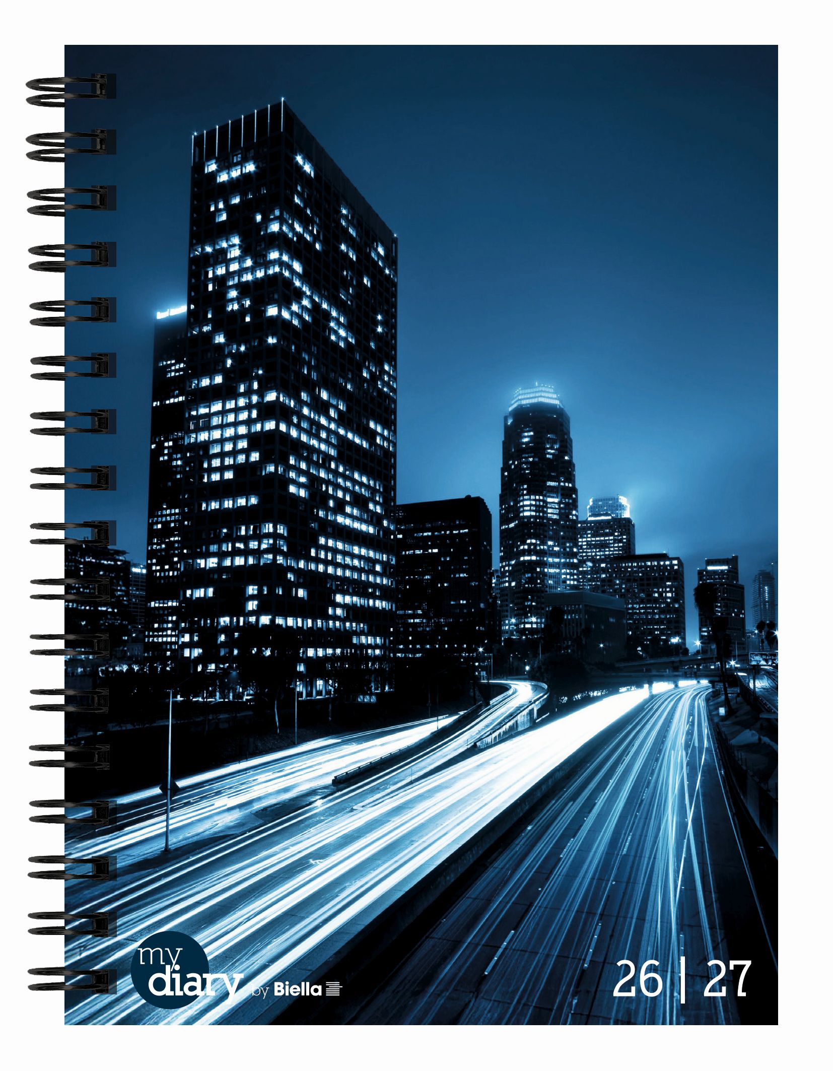 Schüleragenda mydiary 14,8 x 20,5 cm A5 3 1/2 Tage pro Seite, Wire-O, City