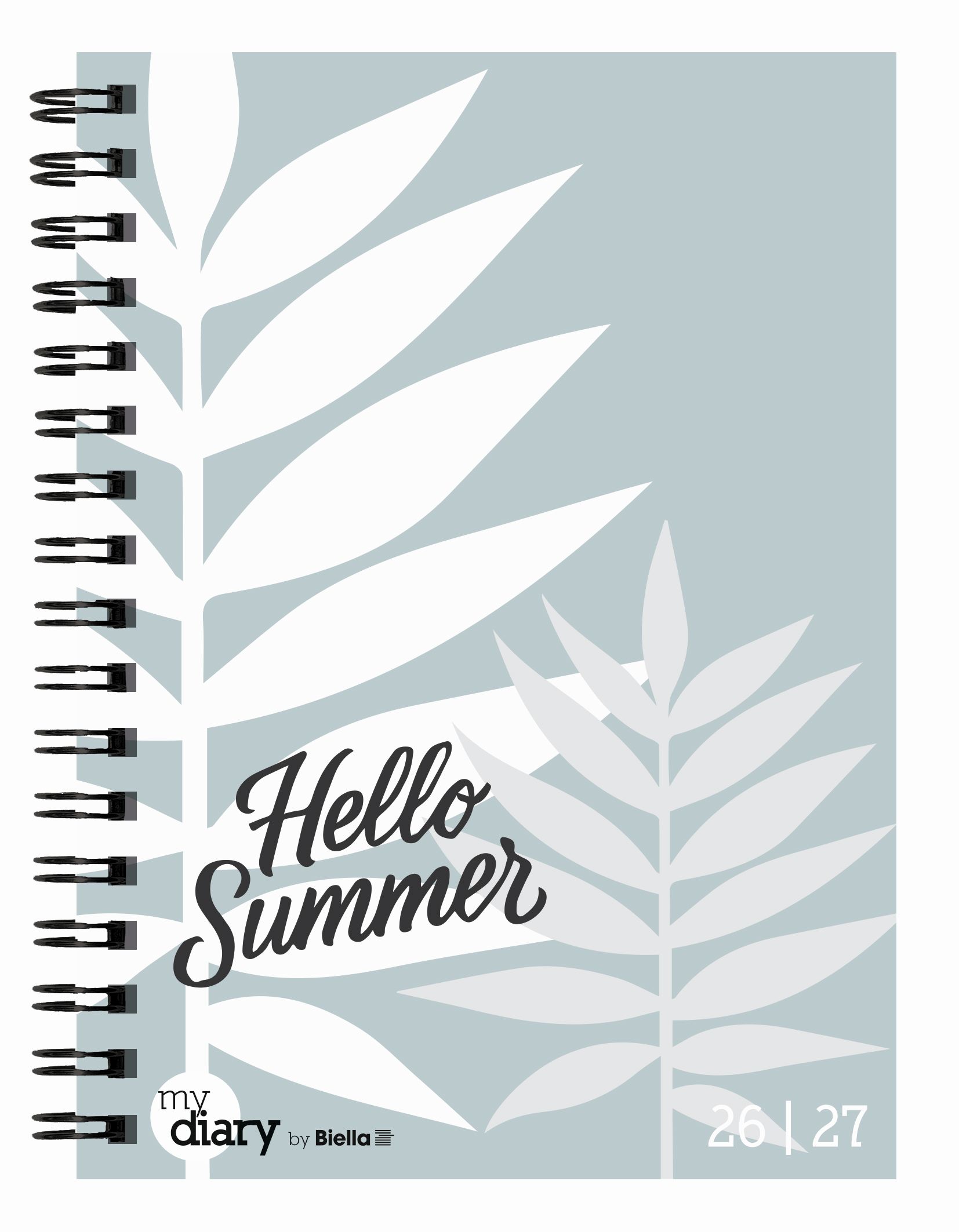 Schüleragenda mydiary 14,8 x 20,5 cm A5 3 1/2 Tage pro Seite, Wire-O, Summer