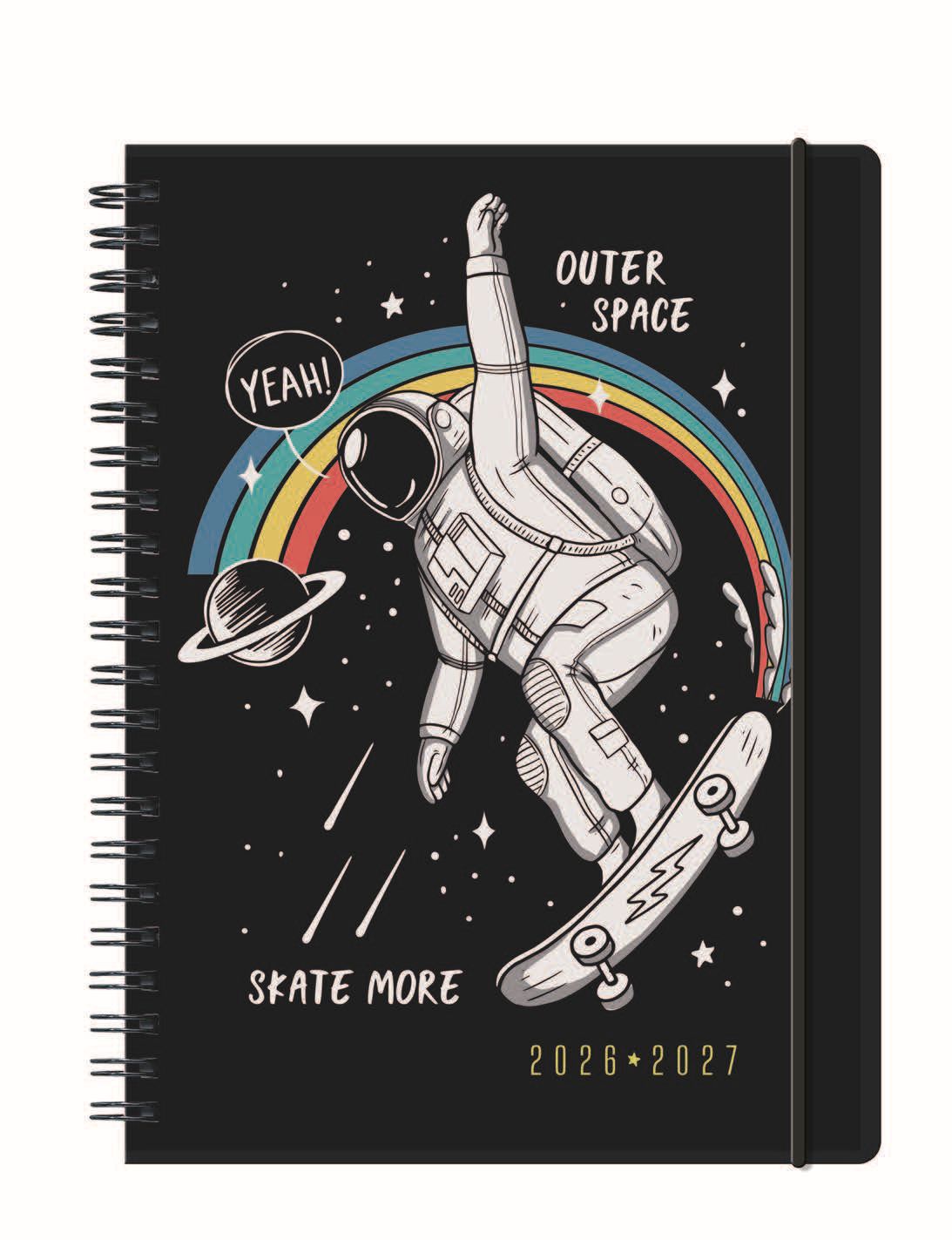 Schüleragenda Herlitz A5 MustHave Space Skater 1 Woche auf 2 Seiten SPEZI