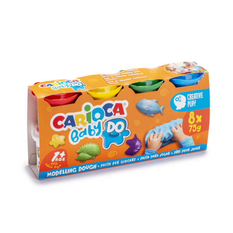Carioca Baby Do Modellierknete 8 x 75 g farbig assortiert