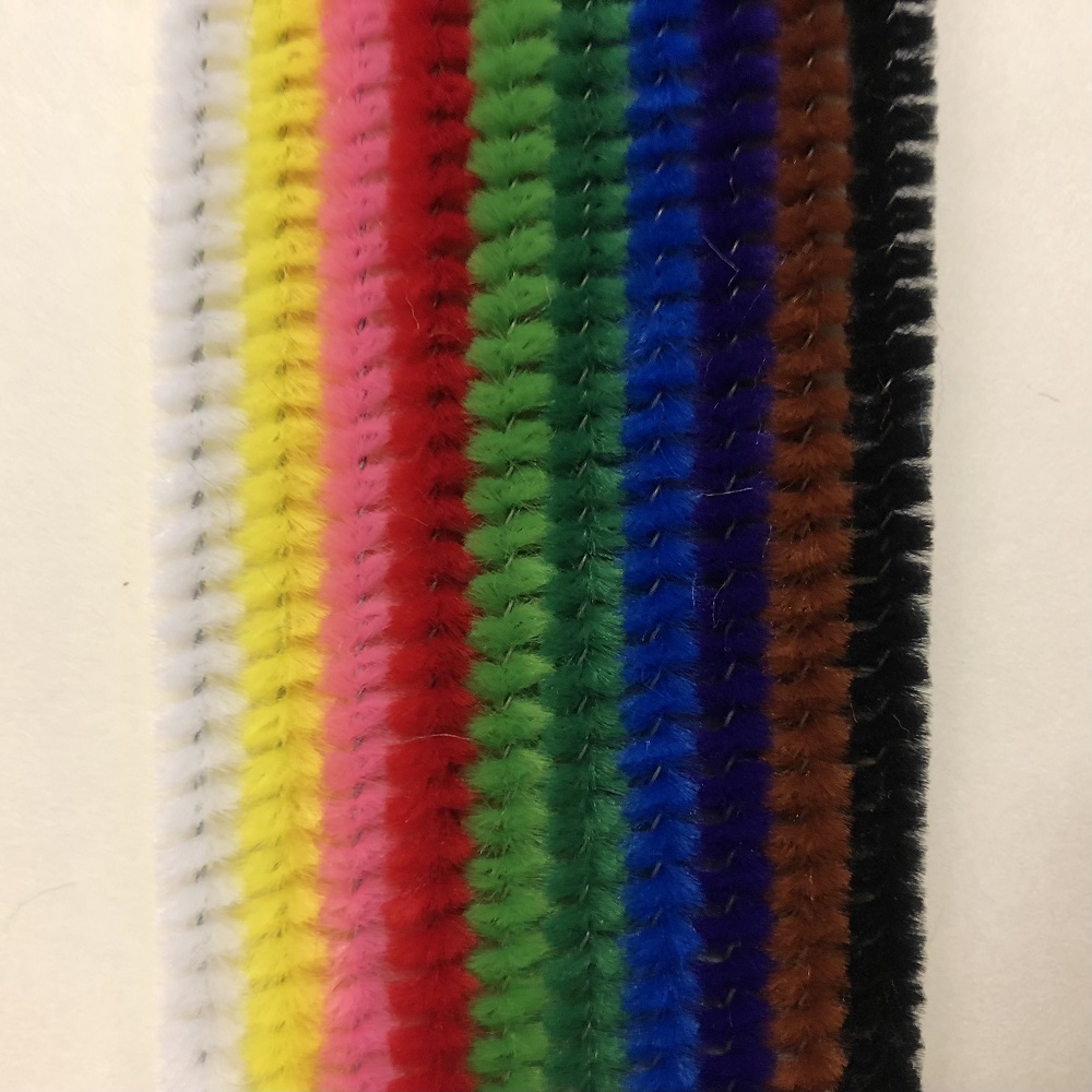 Pfeifenputzer 6 mm, 50 cm, 10 Stück gemischt, SPEZIALBESTELLUNG