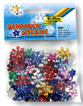Schmucksteine zum Kleben Blümchen Beutel à 200 Stk. SPEZIALBESTELLUNG
