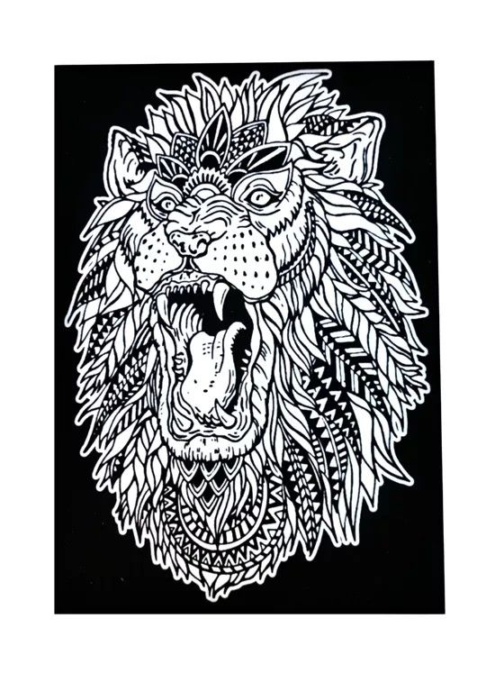 TataRuga Samtbild A4 Löwe SPEZIALBESTELLUNG