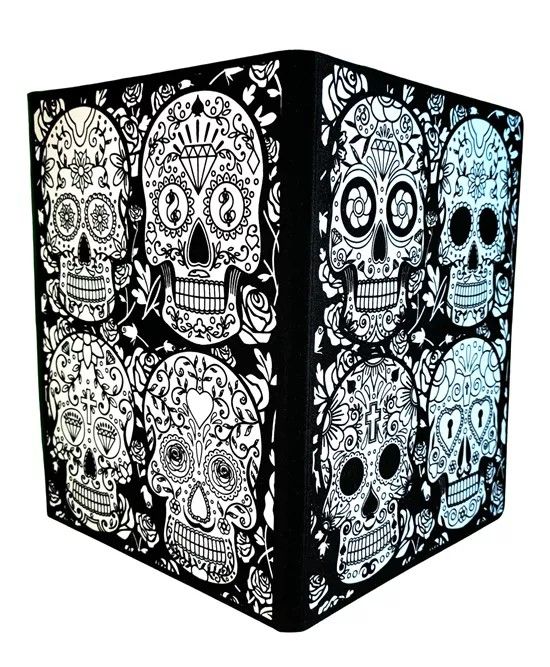 TataRuga Samtmappe B4 Totenköpfe SPEZIALBESTELLUNG