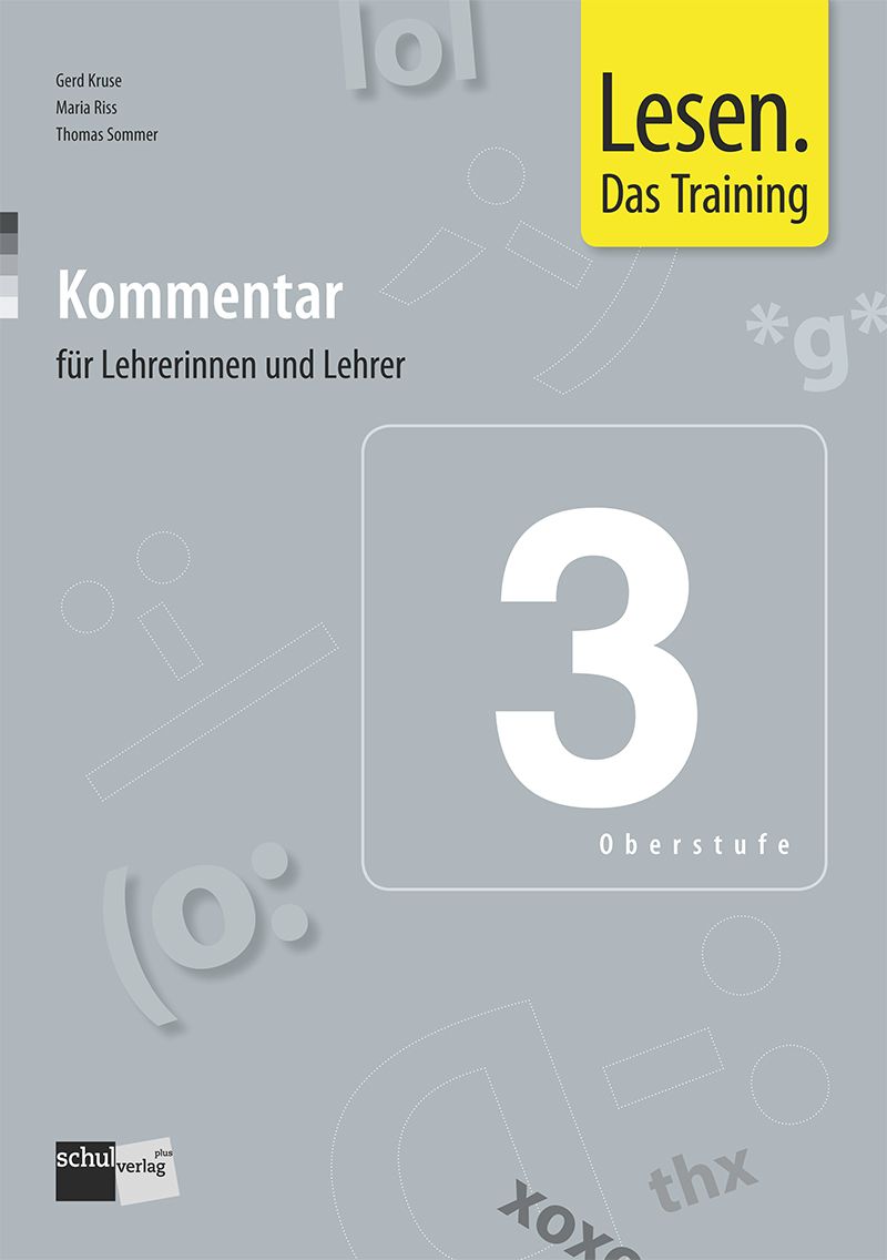 Lesen. Das Training 3, Kommentar Stufe II