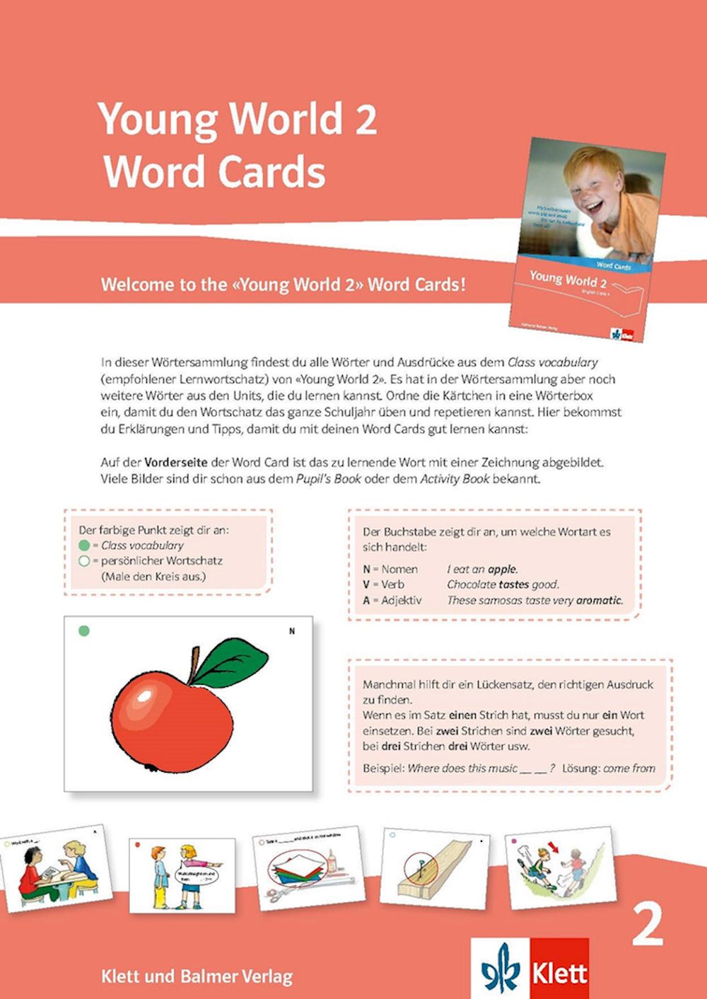Young World 2, Word Cards 4. Sj.