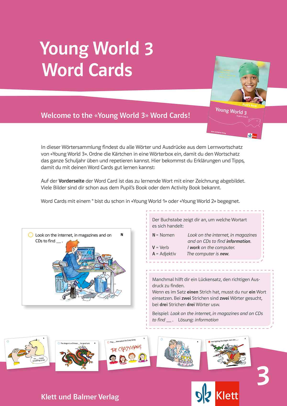 Young World 3, Word Cards 