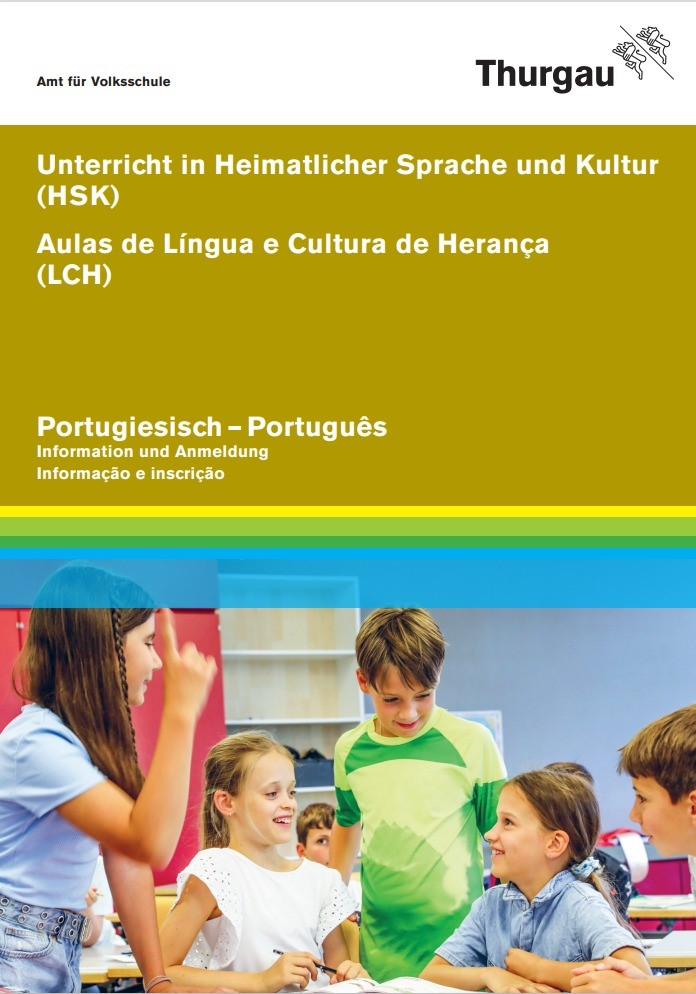 Informationsflyer HSK portugisisch f. Unterricht in heimatkundl. Sprache