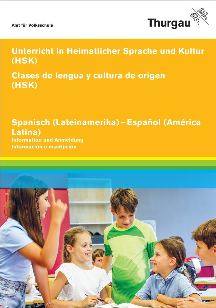 Informationsflyer HSK span. lat. f. Unterricht in heimatkundl. Sprache