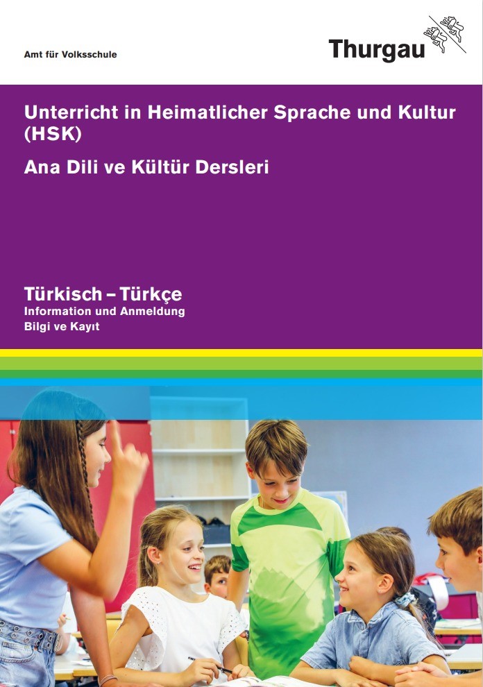 Informationsflyer HSK türkisch f. Unterricht in heimatkundl. Sprache