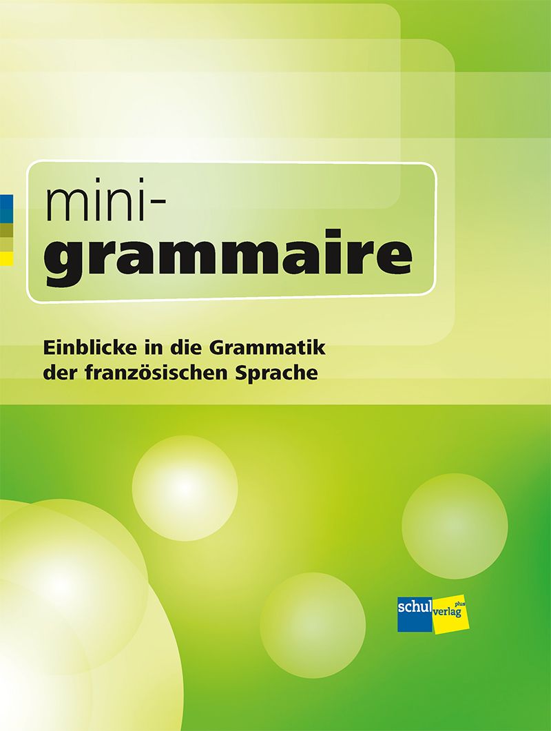 mini-grammaire, Einblicke in die Grammatik, SPEZIALBESTELLUNG
