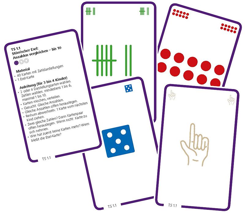 Mathwelt 1, Trainings-Spiele, Karten- spiele