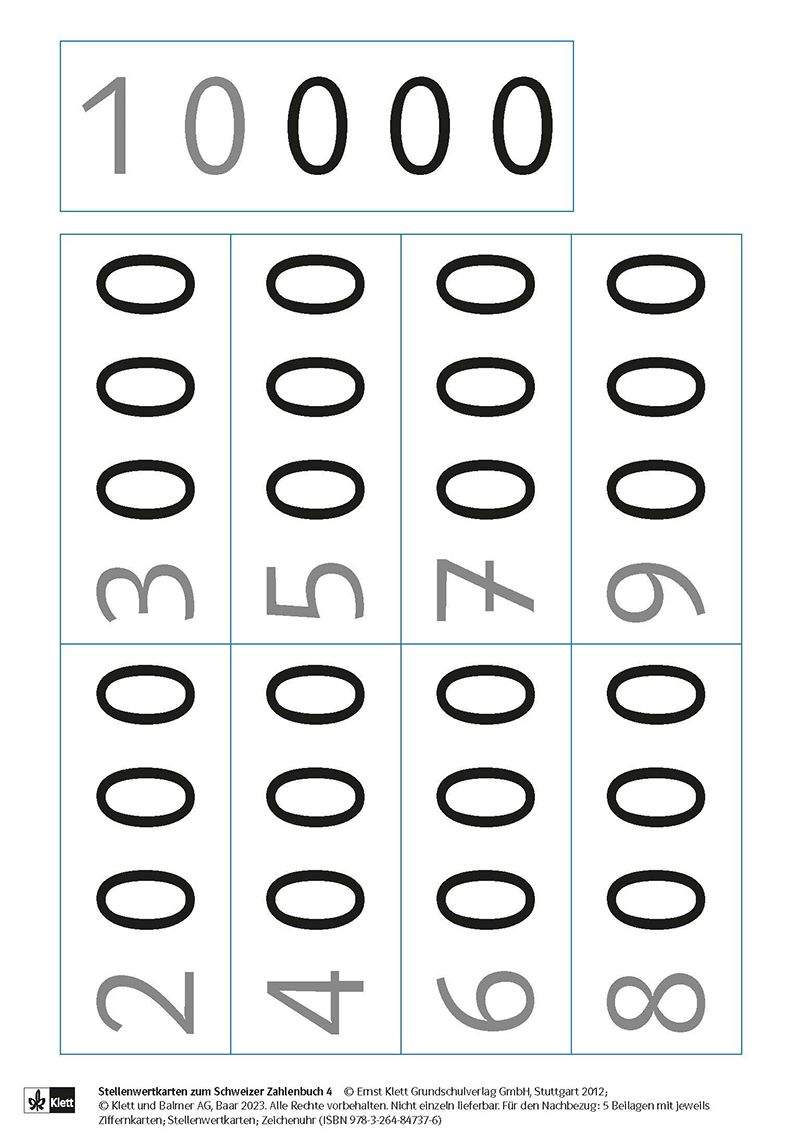 Schweizer Zahlenbuch 4, Arbeitsmittel separat, 5er-Pack