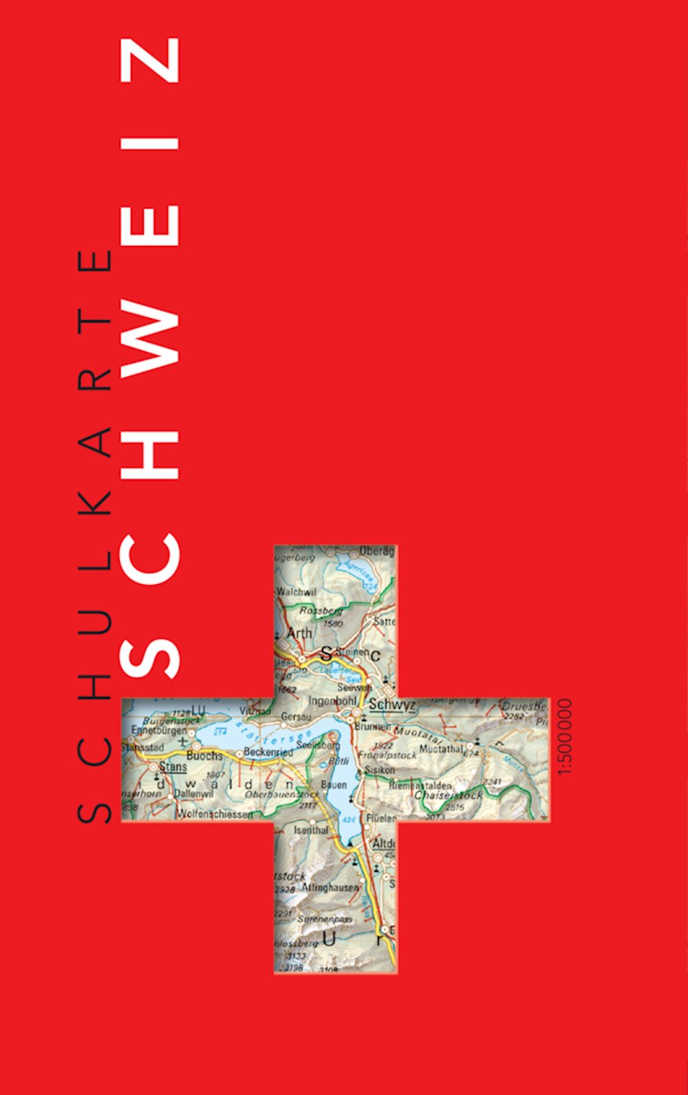 Schulkarte der Schweiz, 1:500'000 