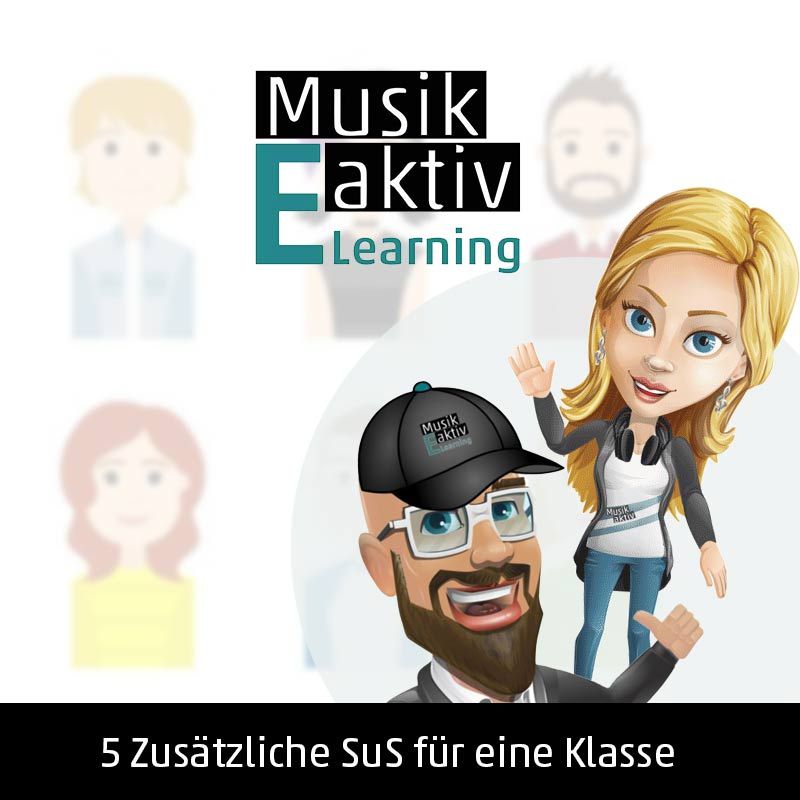 Musik Aktiv, E-Learning, Erweiterungs- lizenz für 5 SuS, SPEZIALBESTELLUNG