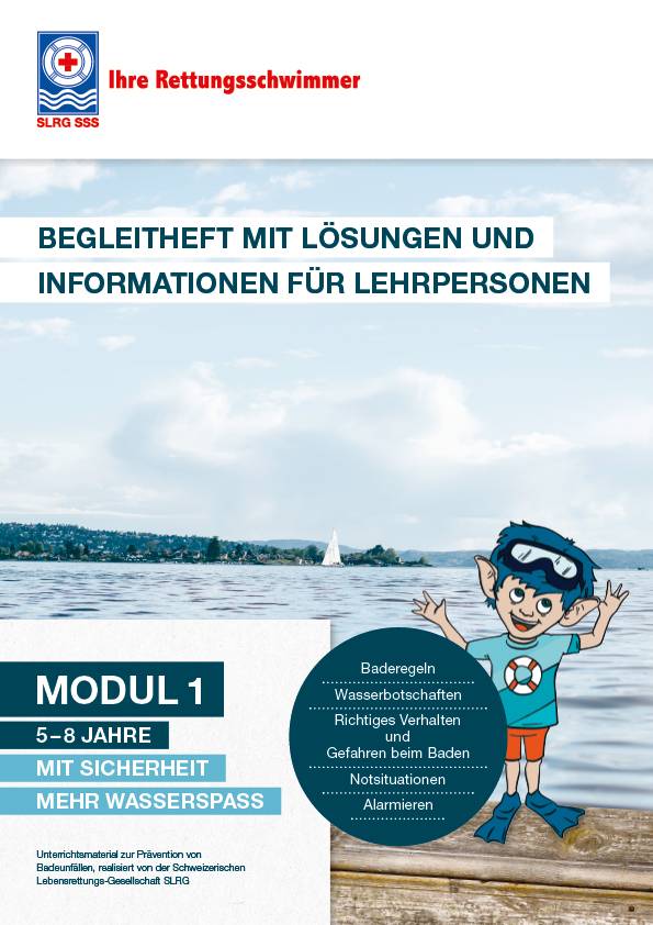 Wassersicherheit, Modul 1, Begleitheft 5 - 8 Jahre, SPEZIALBESTELLUNG