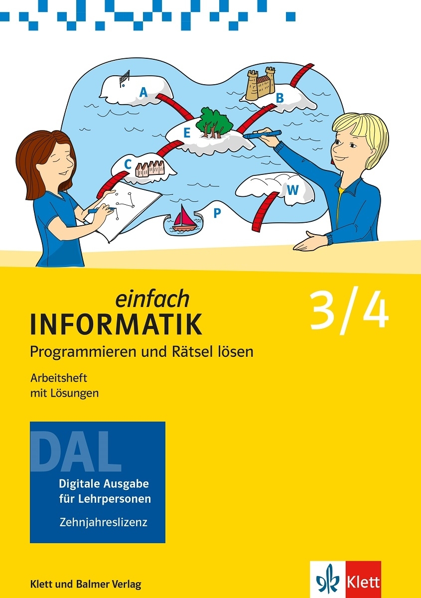 einfach Informatik 3/4,Programmieren DAL und Rätsel lösen, digitale Augabe LP