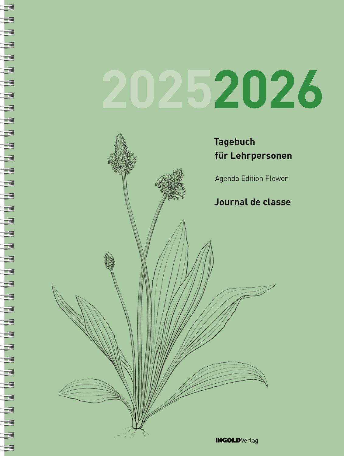 Lehrerinnen- und Lehrertagebuch 2025/26 Edition Flower