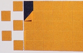 Magnetquadrate Takkis 10 x 10 mm schwarz selbstklebend, Packung à 200 Stück