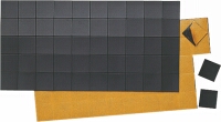Magnetquadrate 30 x 30 mm schwarz 500 g Tragfähigkeit, SK, Pk. à 50 Stück